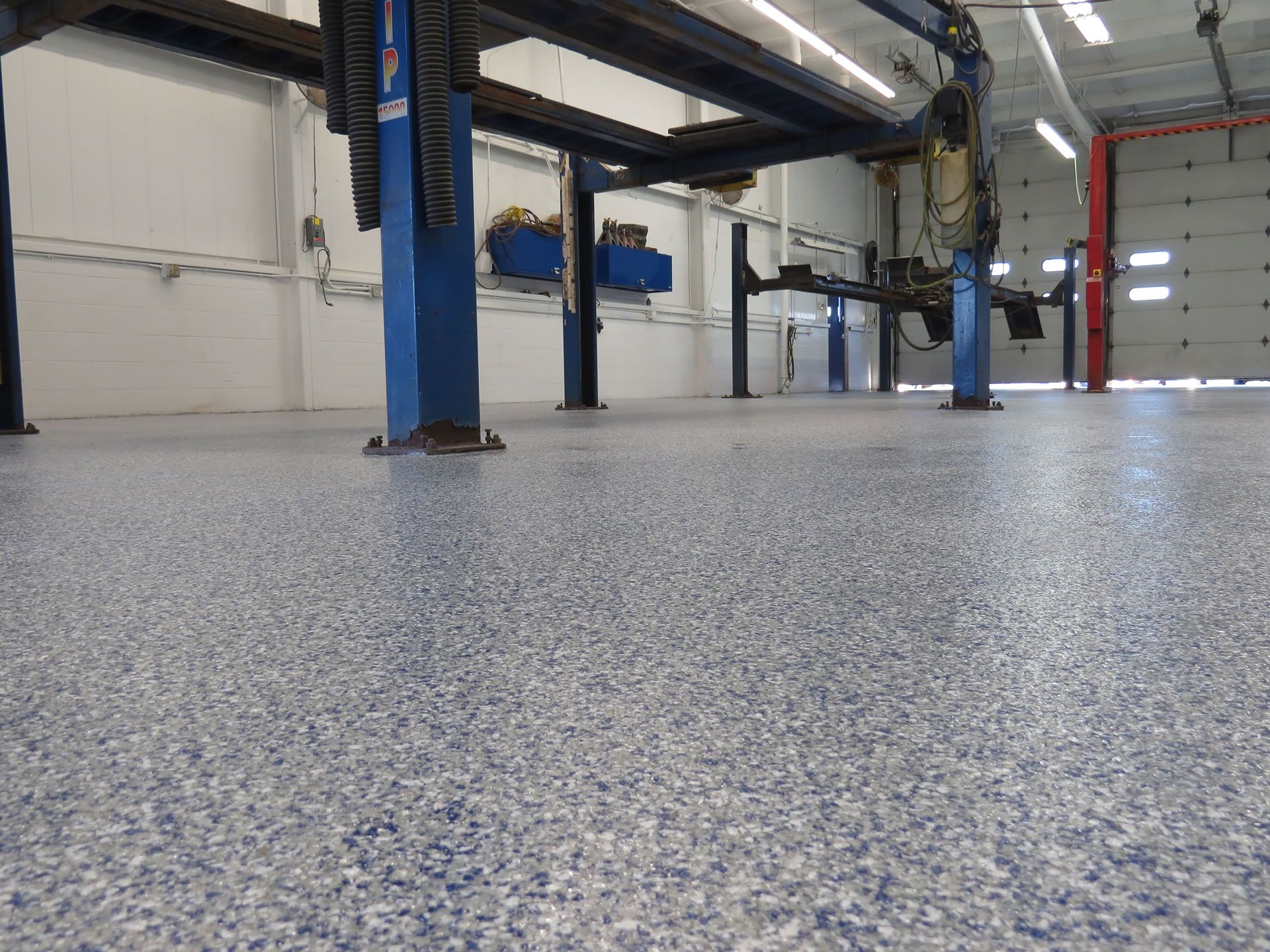 Commercial Garage Repair Shop Concrete Floor Coating