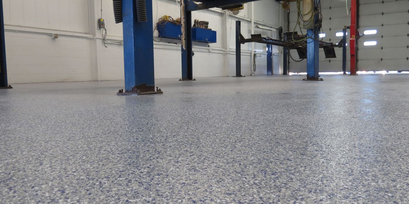 Commercial Garage Repair Shop Concrete Floor Coating